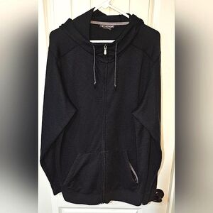 [EXOFFICIO] Zipper Black Textured Hooded Jacket [XL]